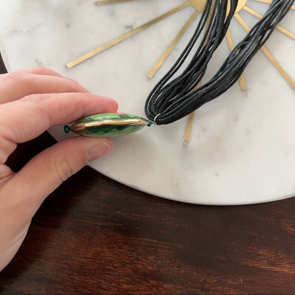 Vintage enamel pendant necklace - Picture 2 of 3